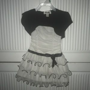 Girls Dress black/white semi formal